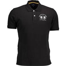 Kortærmet Bomuldspolo - Black Cotton