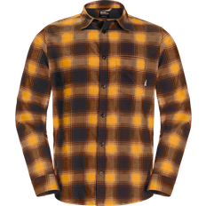 Jack Wolfskin Herre Skjorter Jack Wolfskin Men's Wanderweg Shirt Mustard