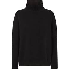 Herre - Multifargete Gensere Max Mara Weekend Svart Ullgenser Høy Hals Oversized Black L,M