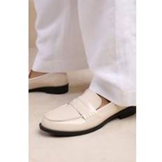 White Loafers Where's That From 'Houston' Wide Fit Slip On Loafer Cream 9E