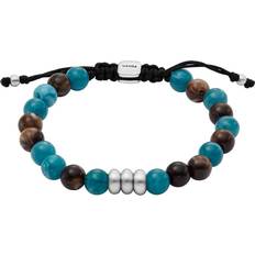 Smykker Fossil Herrearmbånd Læder med Perler JA7241040