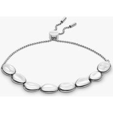 Skagen Silver-Toned Beaded Station Bracelet