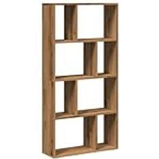 Natur - Trä Bokhyllor vidaXL Ek 60x20x120 cm Konstruerat Trä Bokhylla 120cm