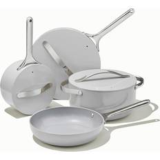 Caraway Non-Stick Ceramic 12 Piece - Gray Cookware Set with lid