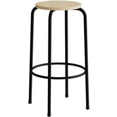 Taburet Bertil 117 Massiv Birk Sort Stel