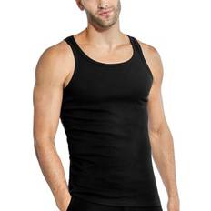 Ekologiska Linnen Bread & Boxers Ribbed Tank Top 2-Pack Black