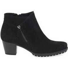 Ankle Boots Gabor Olivetti Wide Fit Ankle Boots Black Nubuck