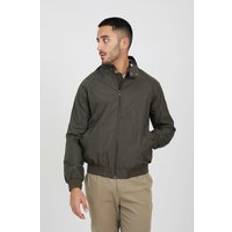 Clothing Brave Soul Lightweight High Neck Harrington Jacket Khaki