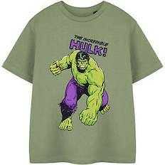 Marvel T-shirts Marvel green the hulk short sleeved t-shirt boys