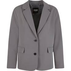 Gris - Mujer Trajes Urban Classics Ladies Long Blazer Grau