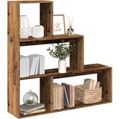 Møbler vidaXL Room Divider Bookcase 3-Tier 123 x 29 x 123 cm Book Shelf