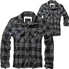 Herr - Skinn Skjortor Brandit Check Shirt herr långärmad, Svart-grå