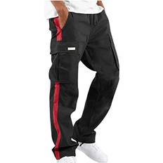 Cargo Pants - Red REALiKUN Direct, REALiKUN Men Outdoor Cargo Pant Sweatpants Pant Hiking Jogger Classic Fit Multi Pockets Trousers