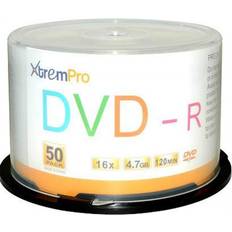 Optical Storage Xtrempro DVD-R 16X 4.7 GB 120 Minute DVD with Blank Discs Spindle Pack of 50