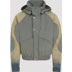 Acne Studios Men's Ocyber Denim Windbreaker Olive Green