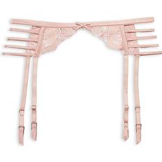 Pink - Women Lingerie Accessories Fleur Du Mal Rose Logo Embroidered Garter Belt Rose Pink