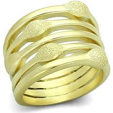 Matte Rings Precious Stone Women Matte Gold Brass Ring with No in No