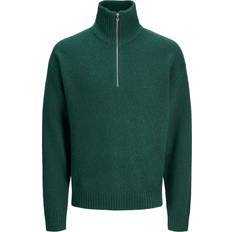 Kleding Jack & Jones Ollie Knit Half Zip Sea Moss