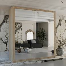 Simona Double Mirror Sliding Door 2170 mm Oak