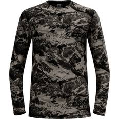 Beige - Uomo Strati di base Odlo Merino Mountains Bl Top Crew Neck L/S Merino base layer XXL, black