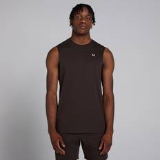 Bruna - Herr Linnen MP Rest Day Drop Armhole Tank Top - Coffee