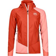 Dame - Orange - Skiløb Jakker Ortovox Women's Col Becchei Jacket Softshelljakke rød