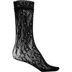 Sui Ava Flower Lace Socks Från Magasin Black/flowers (37-41)