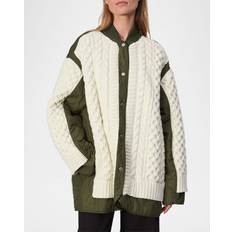 Vert - Veste en jean Vestes Rag & Bone Green Off-White Winnie Jacket natural