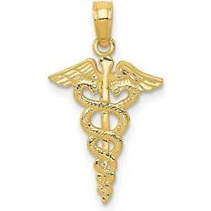 Bagatela 14K Yellow Gold Caduceus Pendant