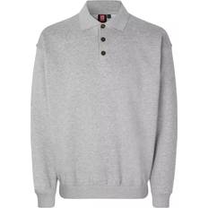 Polo Sweatere ID Identity Polosweatshirt, Herre, Grå melange ID 0601