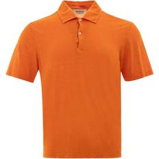Hør Polotrøjer Gran sasso Linen Polo Shirt Mænd - Orange