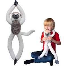 Deluxebase Tree Huggers Sifaka from Deluxebase. 72cm Hanging Soft Toy made from Recycled Plastic Bottles. Eco-friendly soft and cuddly plush toy and perfect