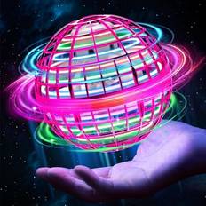 Flying Orb Ball Toys, Boomerang Ball, 360Rotating Hand Controlled Hover Ball with LED Lights, UFO Smart Sensor Flying Ball, Magic Globe Shape Flying