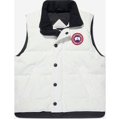 Gilet Canada Goose Giubbino Senza Maniche Vanier da Ragazzo - Northstar White