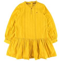 Tommy Hilfiger Klänningar Tommy Hilfiger Klänning Embroidery Anglais - Valley Yellow