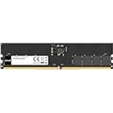 LEXAR UDIMM 16 GB DDR5 RAM 5 600 MHz, 288-stifts DDR5 UDIMM datorminne, högpresterande spelDRAM U-DIMM för PC-minne/datorminne, 1,1 V, CL46-45-45-90 (LD5U16G56C46ST-BGS)