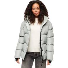 Superdry Hooded Five Baffle Sports Puffer Jacket, Puritan Grey