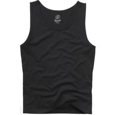 Baumwolle Tanktops Brandit Tanktop Schwarz