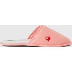 Donna - Rosa Pantofole United Colors of Benetton Slippers With Logo, 4,5-5,5, Pink, Women