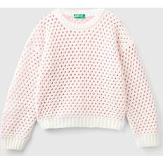 United Colors of Benetton Tøj United Colors of Benetton Pullover lyserød hvid 160