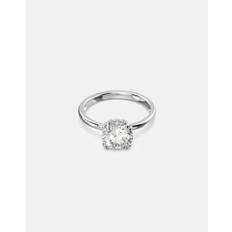 Swarovski Rings Swarovski Stilla cocktail ring, Round cut, White, Rhodium plated