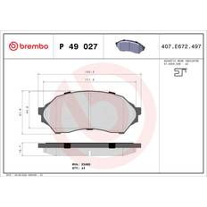 Bromsfriktion Brembo Bromsbelägg Mazda 323 F 6