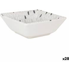 La Mediterránea Skål Barroc Porcelæn Hvid 13 x 13 x 5 cm (28 Enheder) Skål 28stk