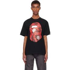 Bape Tops Bape Bathing Ape Men's Camo Big Ape Head T-Shirt Black/Red