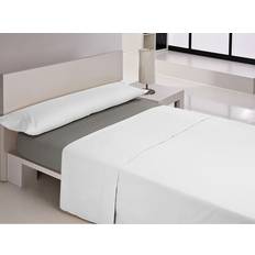 Happy Home Super King Size Fitted Bottom Anthracite Bed Sheet Grey, White