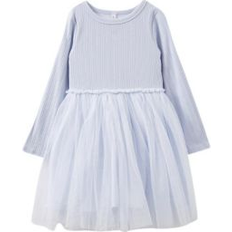 Dresses Cotton On Girls Little/Big Nova Long Sleeve Dress Up Dress Morning blue