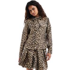Jakke med leopardprint jacquard Del af sæt-Multifarvet