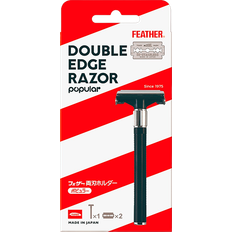 Feather Barberskrabere & Barberblade Feather DE Double Edge Razor (1 sæt)