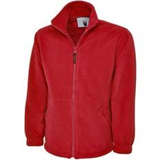 One Size Jackets Uneek Premium Full Zip Micro Fleece Jacket UC601 Red Colour: Red