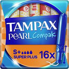 Tampax Compak Pearl Tampons 64 Tampons (16 x 4 Packs)